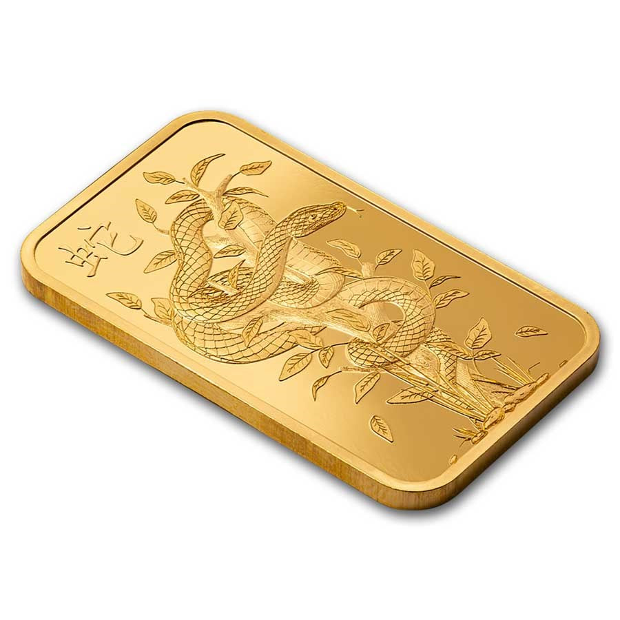 PAMP Suisse Lunar Legends White Snake Gold 5 gram Bar