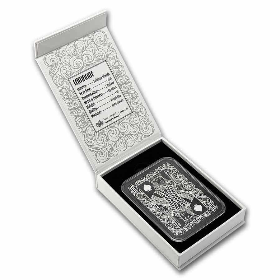 PAMP Suisse King of Spades Silver 1 oz (ounce) Bar