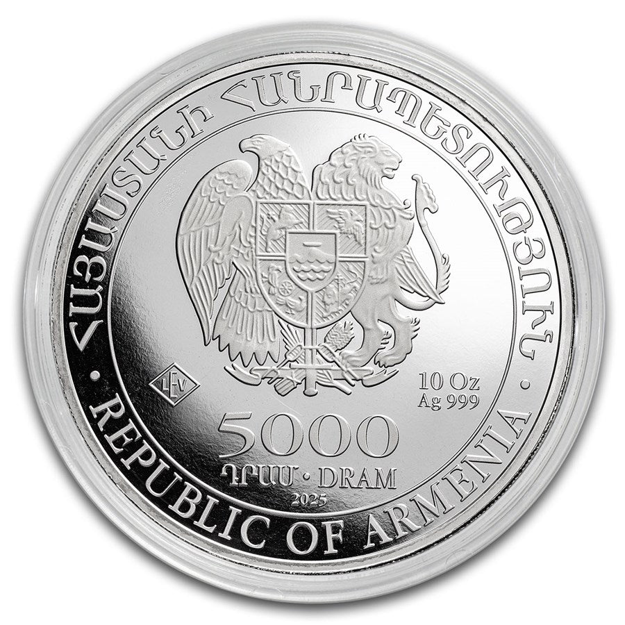 Armenia Silver 10 oz (ounce) coin Noah's Ark