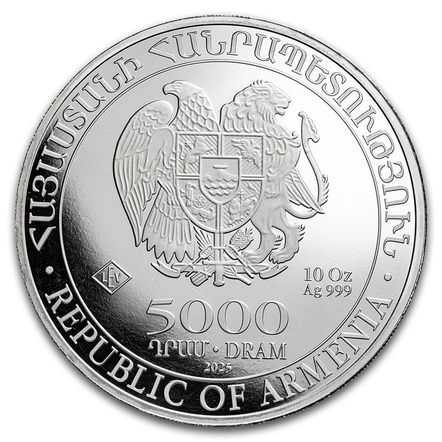Armenia Silver 10 oz (ounce) coin Noah's Ark