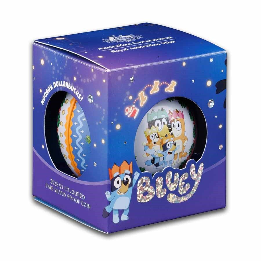 Bluey Christmas Silver 11 gram coin