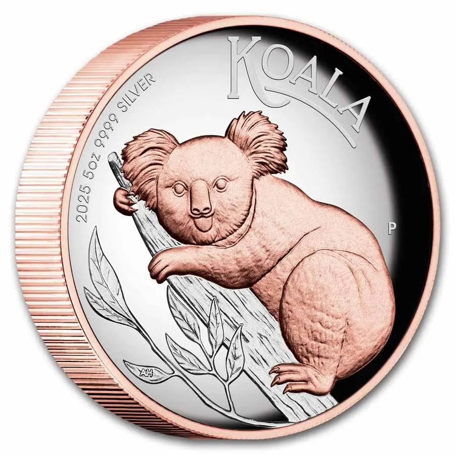 Australia Koala High Relief Silver 5 oz (ounce) coin The Perth Mint