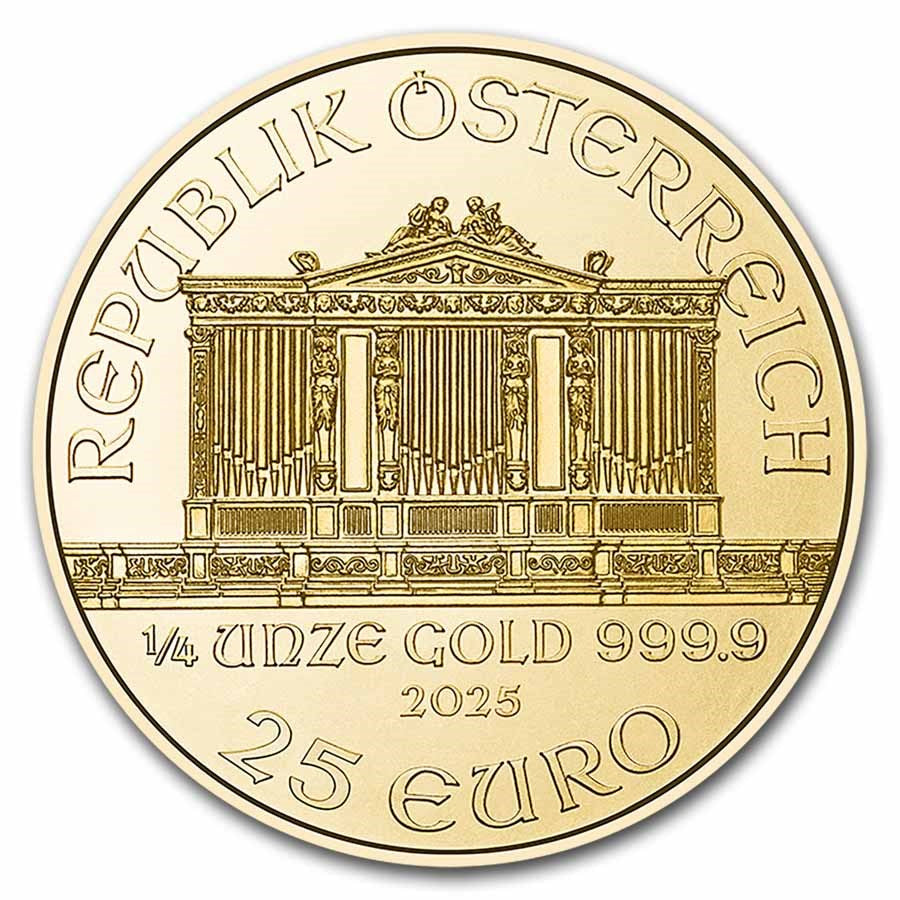 Austria Philharmonic Gold 1/4 oz (ounce) coin