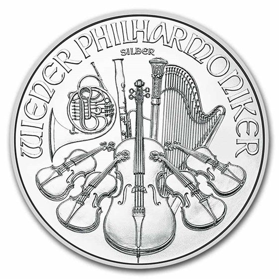 Austria Philharmonic Silver 1 oz (ounce) coin