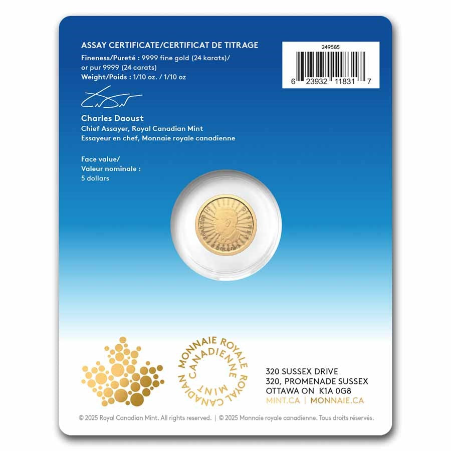 Canada Majestic Polar Bear Gold 1/10 oz (ounce) coin