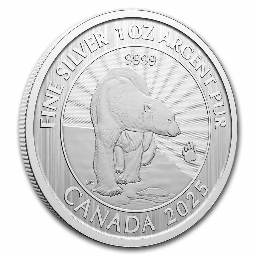 Canada Majestic Polar Bear Silver 1 oz (ounce) coin The Royal Canadian Mint
