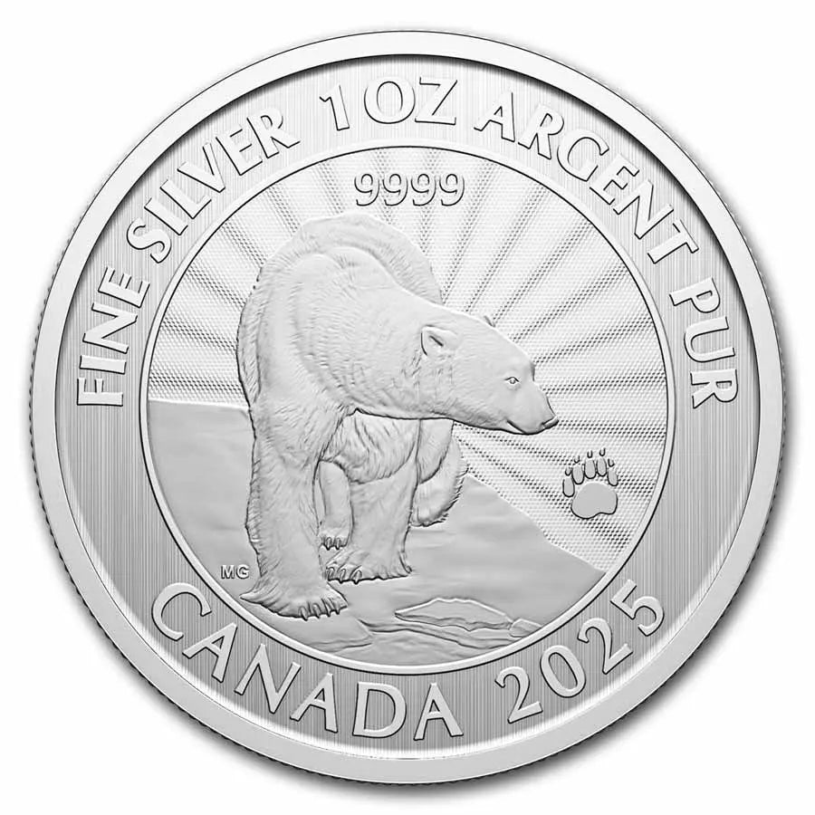 Canada Majestic Polar Bear Silver 1 oz (ounce) coin The Royal Canadian Mint