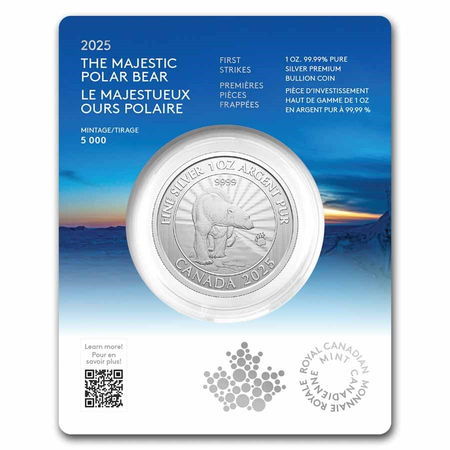 Canada Majestic Polar Bear Silver 1 oz (ounce) coin