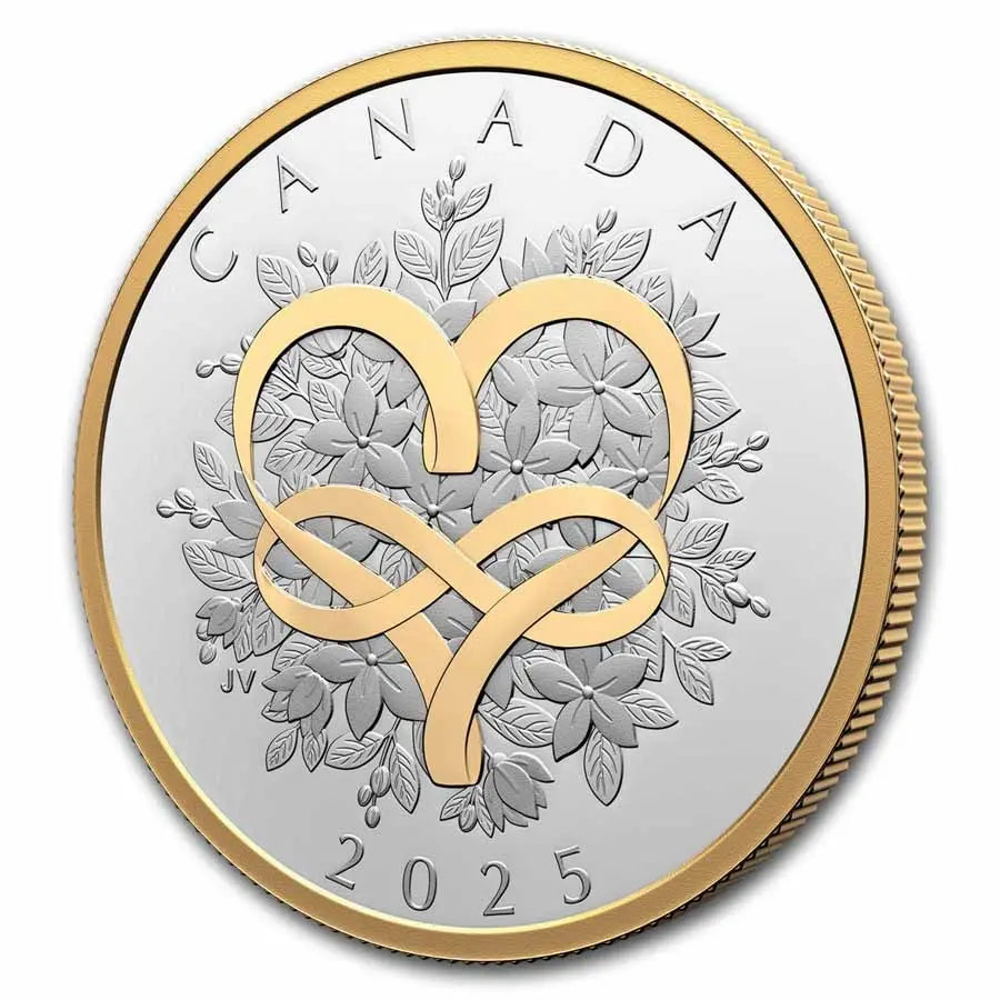 Canada Celebrate Love Silver 1 oz (ounce) coin The Royal Canadian Mint