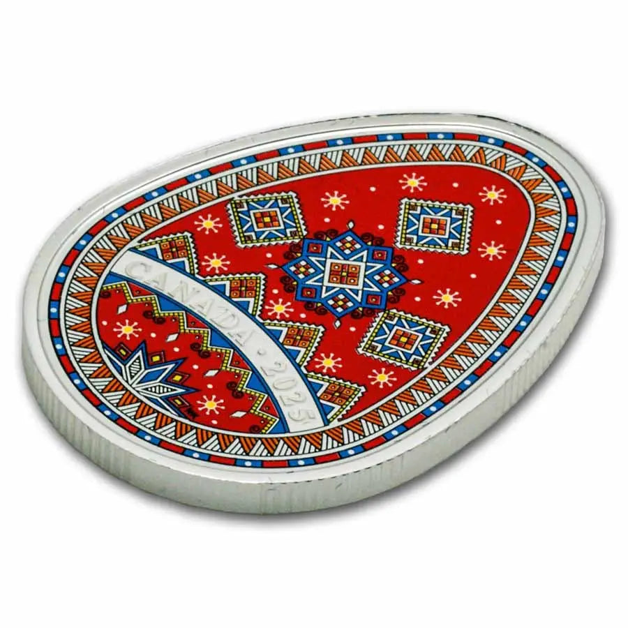 Canada Traditional Pysanka Silver 1 oz (ounce) coin The Royal Canadian Mint