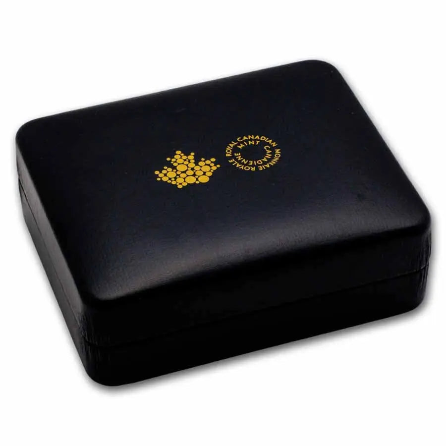 Canada Maple Tree of Life Yellow Gold Plated Silver 5 oz (ounce) coin The Royal Canadian Mint