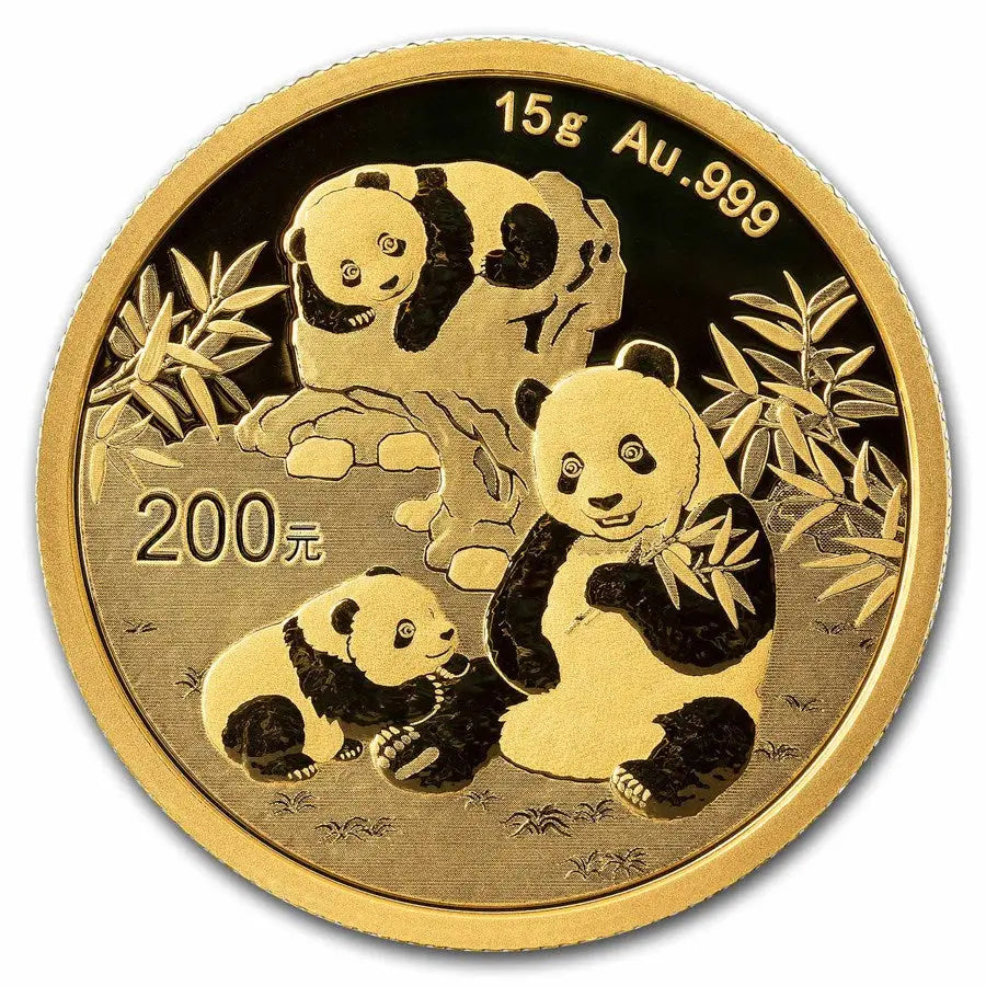 Panda 2025 Gold 15 gram coin ABConcept Gold Store AE