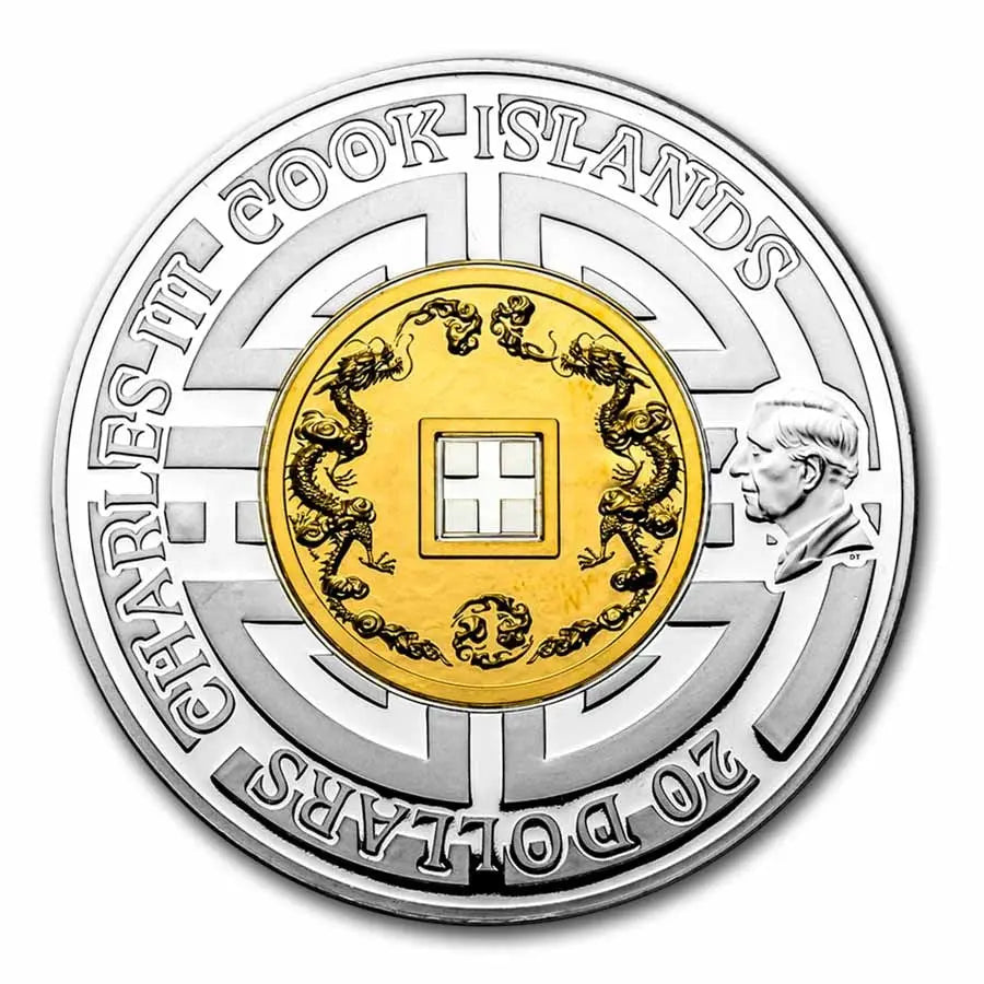 Cook Islands Great Wall of China Silver 3 oz (ounce) coin Coin Invest Trust