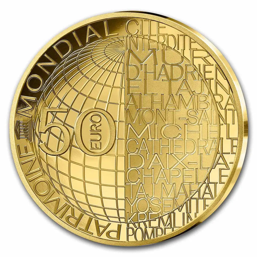 France UNESCO Shuri Castle Gold 1/4 oz (ounce) coin Monnaie de Paris