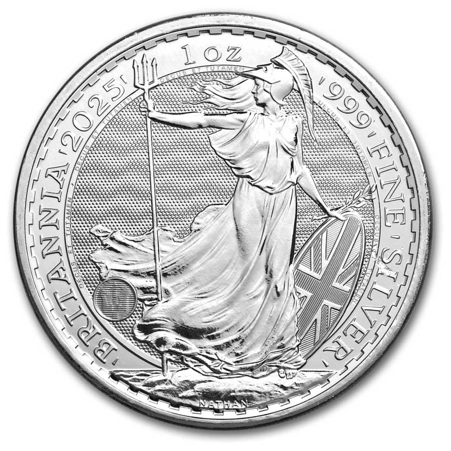 Great Britain Britannia King Charles Silver 1 oz (ounce) coin