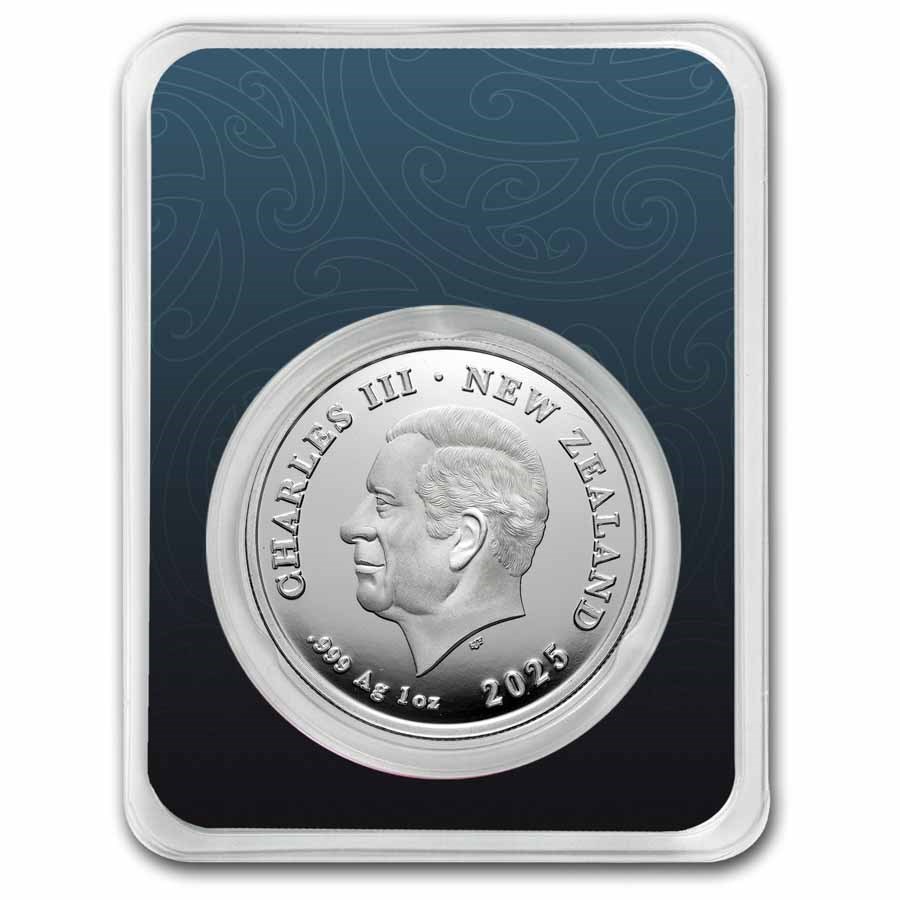 New Zealand Taniwha Water Silver 1 oz (ounce) in TEP