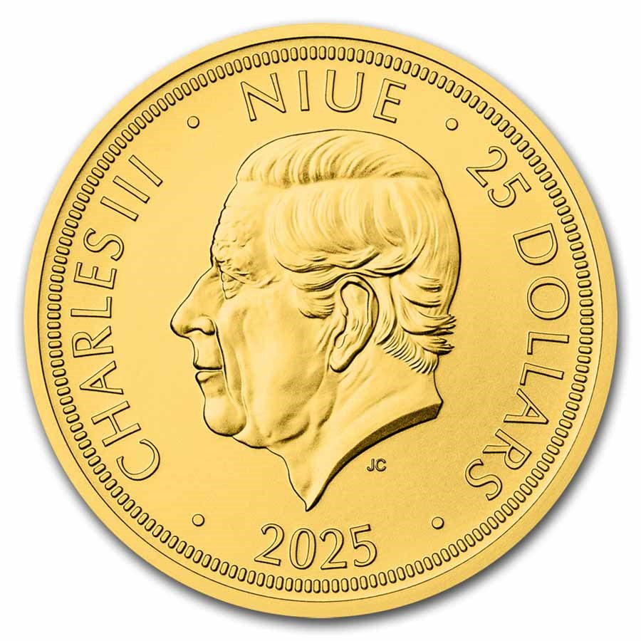 Czech Lion 2025 Gold 1/2 oz (ounce) coin