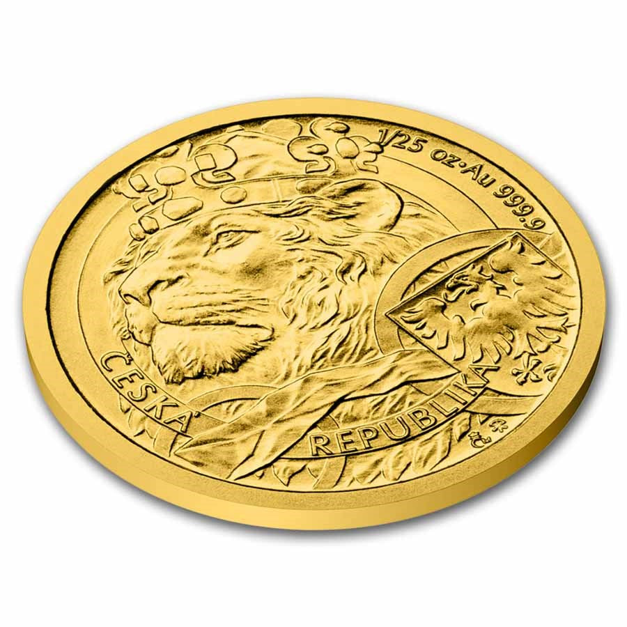 Czech Lion 2025 Gold 1/4 oz (ounce) coin
