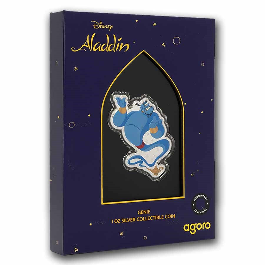 ديزني علاء الدين الجني فضة 1 أونصة