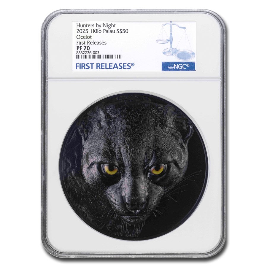 Palau Ocelot Silver 1 kilo coin