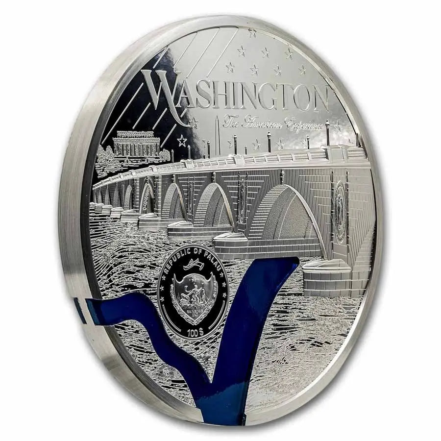 Palau Tiffany Art Metropolis: Washington D.C. Silver 1 kilo coin Coin Invest Trust
