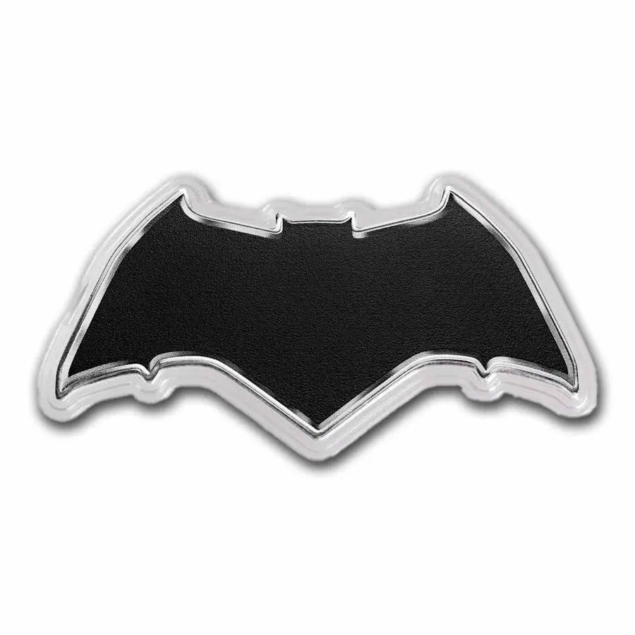 Batman Batarang Shaped Colorized Silver 1 oz (ounce) MDM Mint