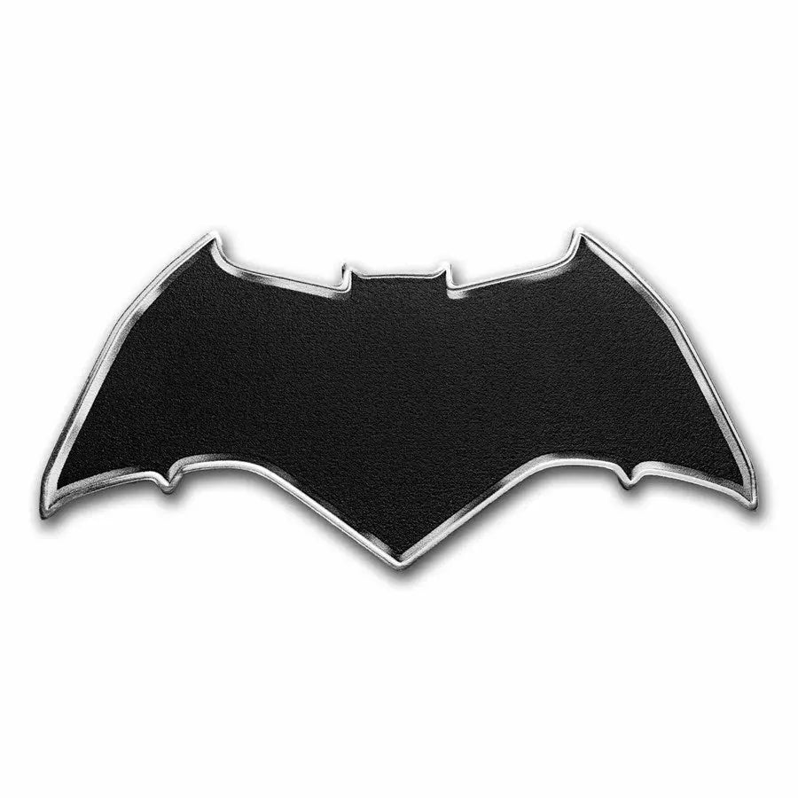 Batman Batarang Shaped Colorized Silver 1 oz (ounce) MDM Mint