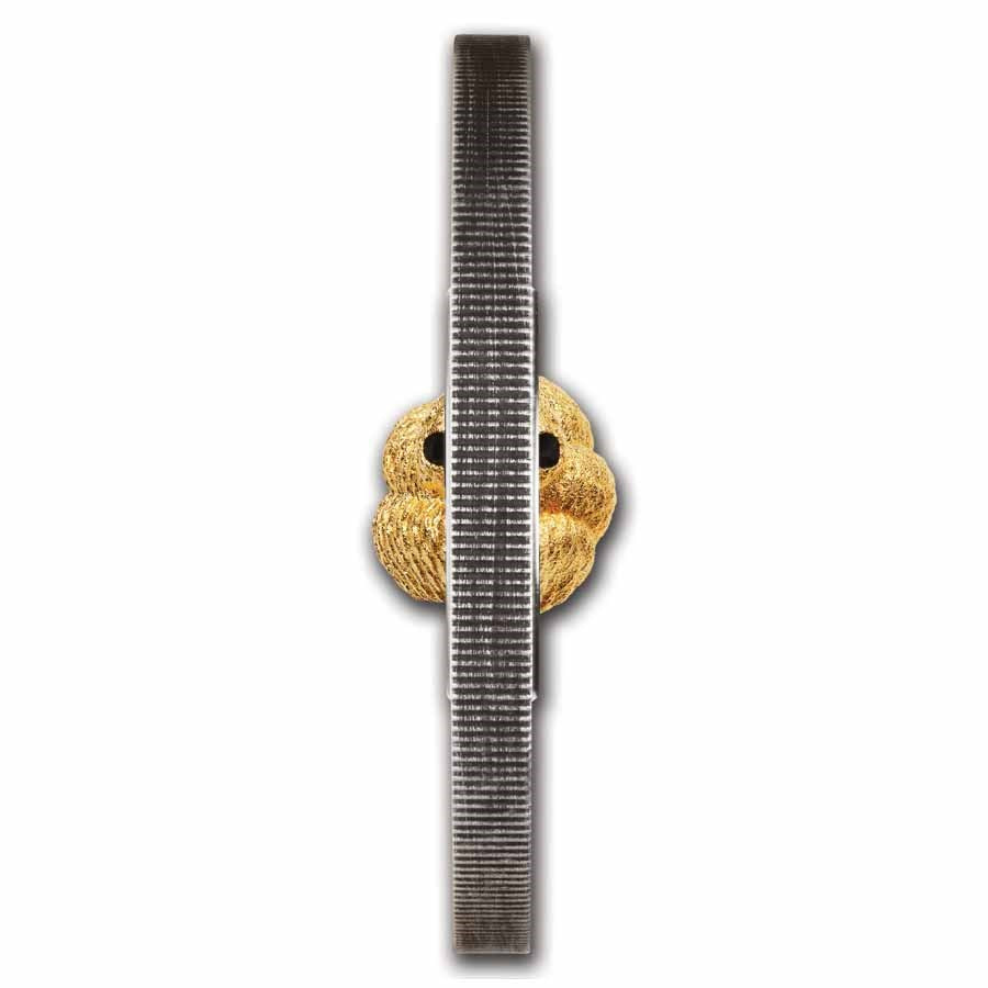 Tuvalu Lunar Snake Rotating Charm Silver 1 oz (ounce) coin