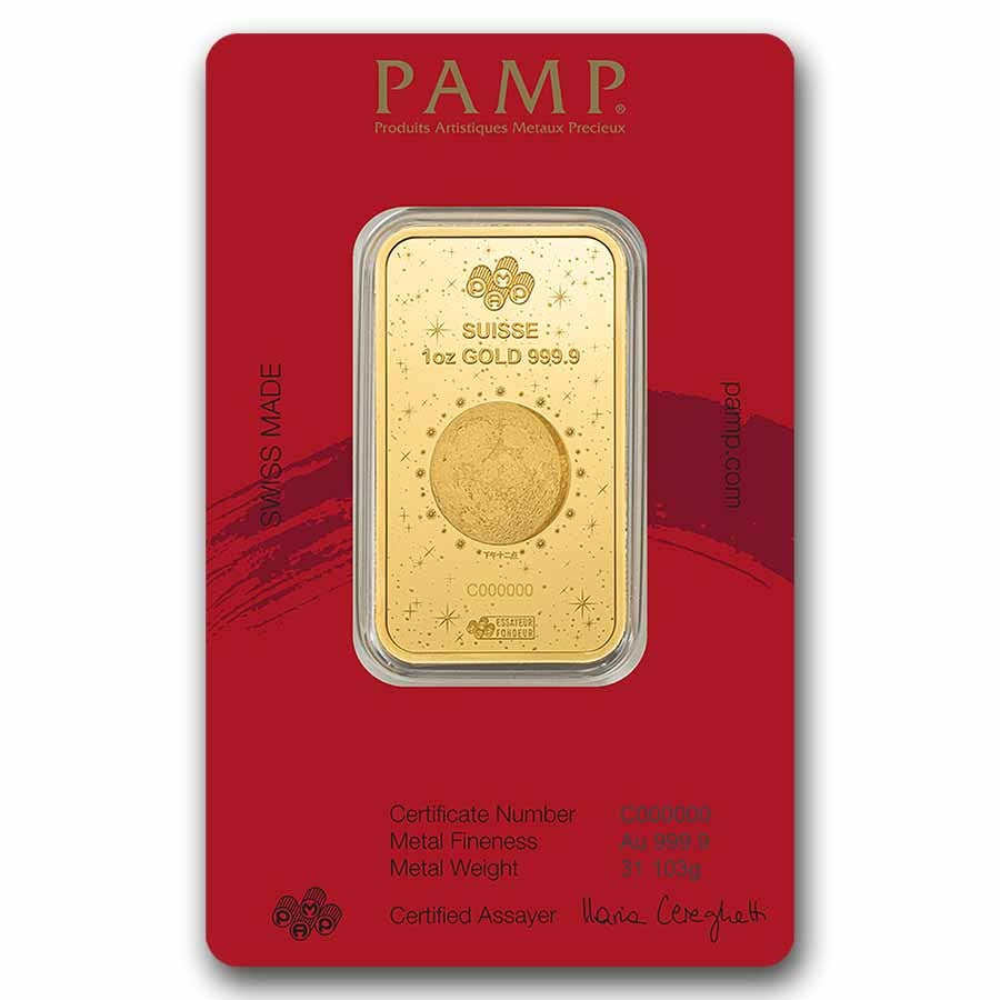 PAMP Suisse Lunar Legends 1,000 Mile Horse Gold 1 oz (ounce) Bar