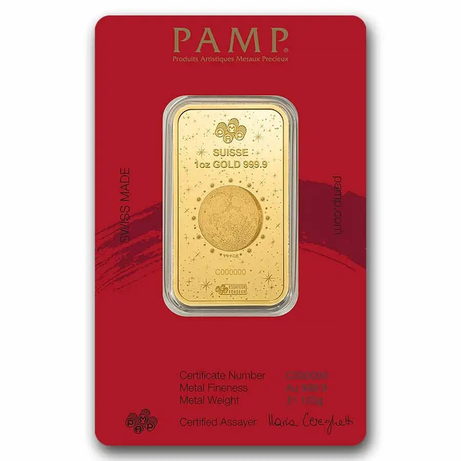 PAMP Suisse Lunar Legends 1,000 Mile Horse Gold 1 oz (ounce) Bar PAMP Suisse