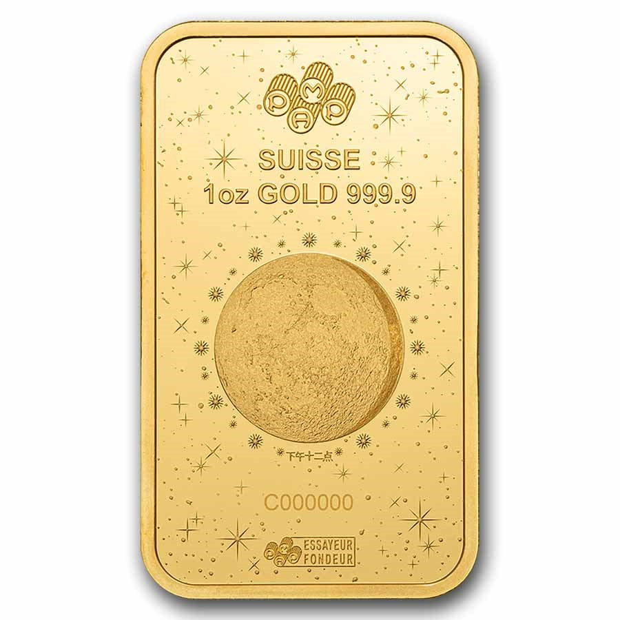 PAMP Suisse Lunar Legends 1,000 Mile Horse Gold 1 oz (ounce) Bar