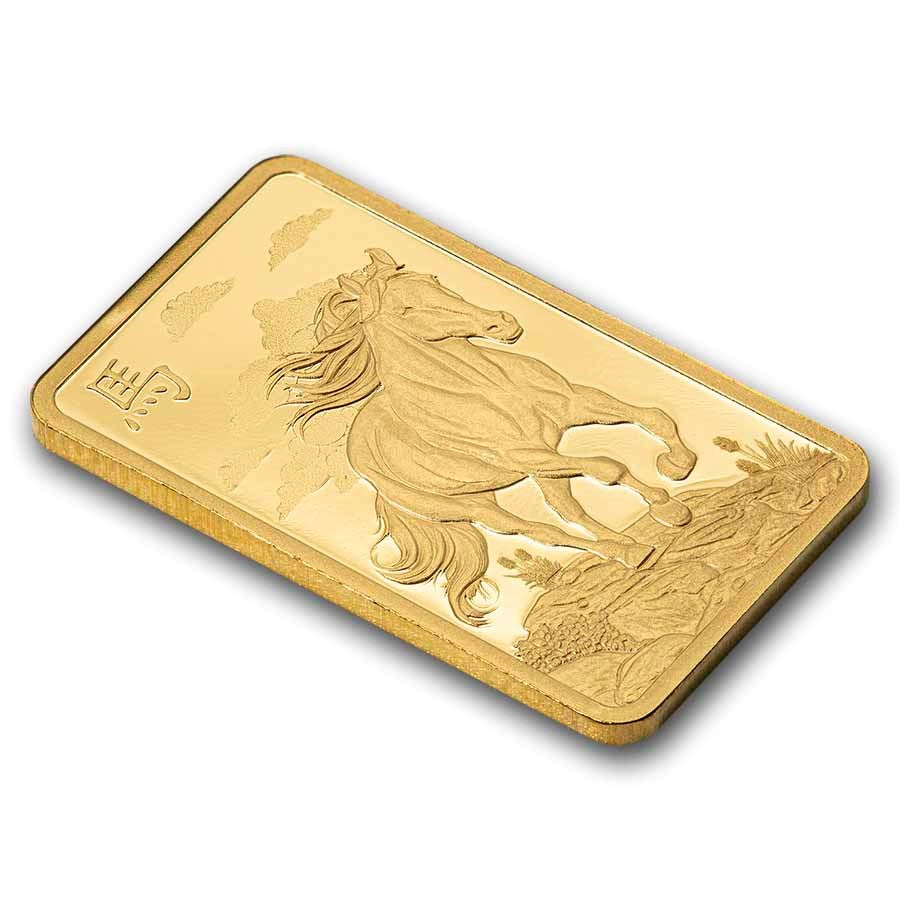 PAMP Suisse Lunar Legends 1,000 Mile Horse Gold 5 gram Bar