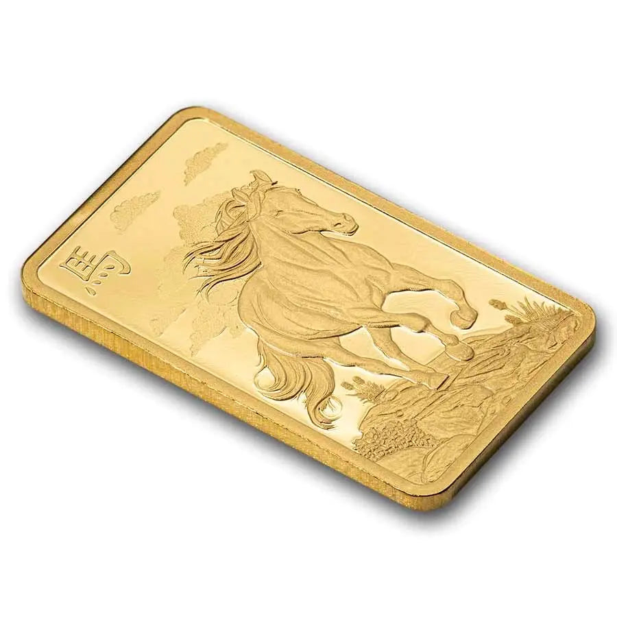 PAMP Suisse Lunar Legends 1,000 Mile Horse Gold 5 gram Bar PAMP Suisse
