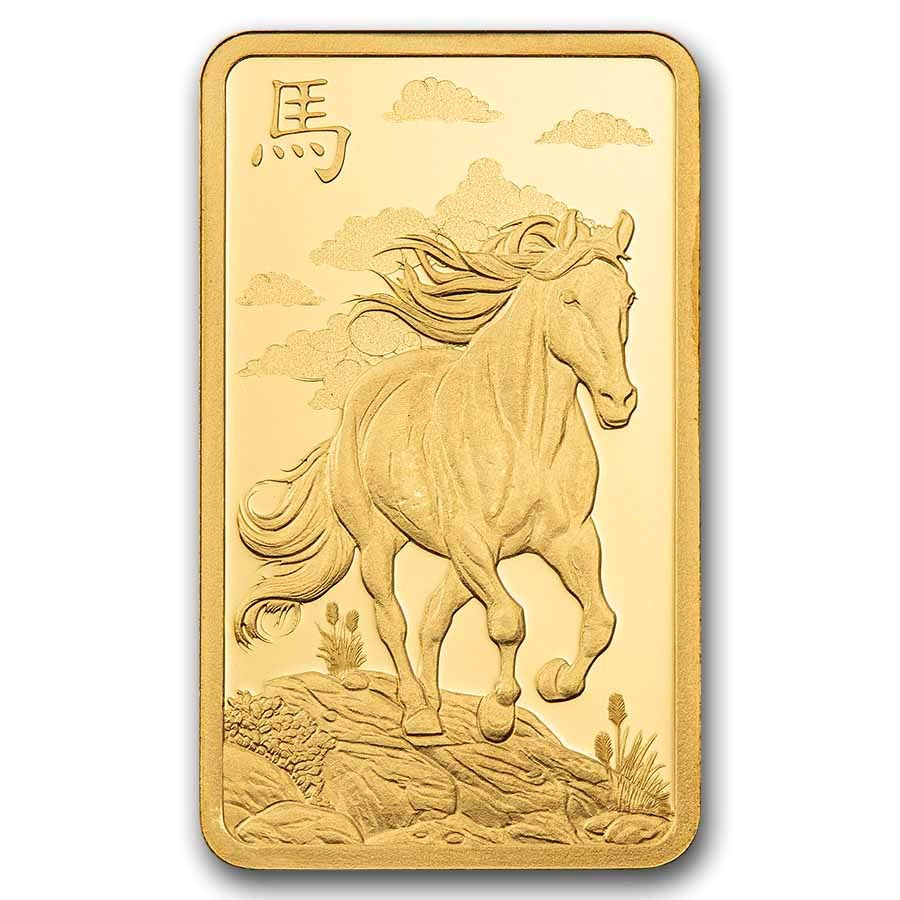 PAMP Suisse Lunar Legends 1,000 Mile Horse Gold 5 gram Bar