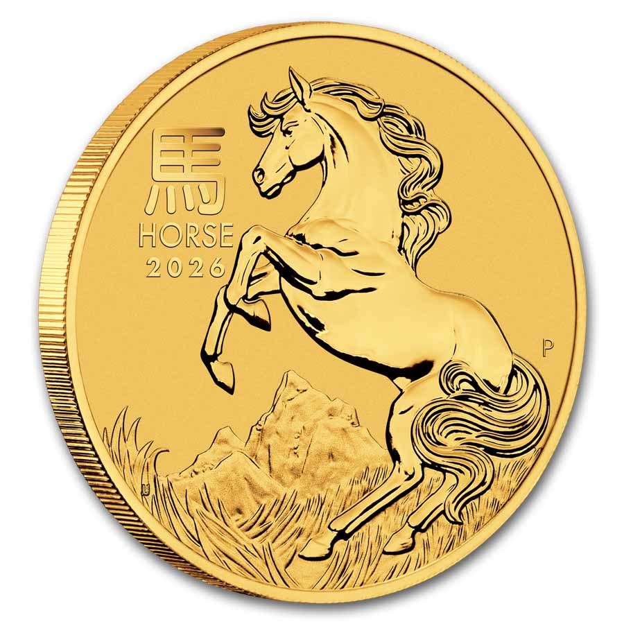 Australia Lunar Horse Gold 1/4 oz (ounce) coin