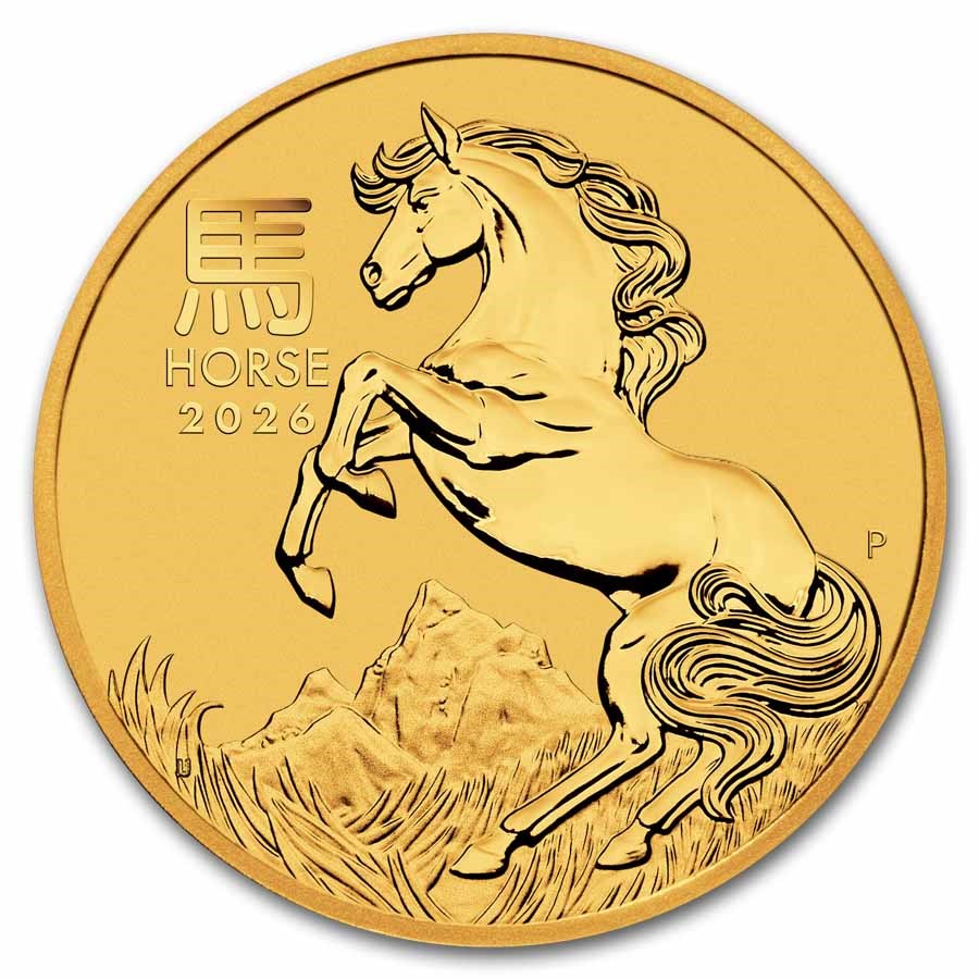 Australia Lunar Horse Gold 1/4 oz (ounce) coin