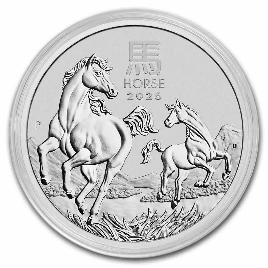 Australia Lunar Horse Silver 1 kilo coin The Perth Mint