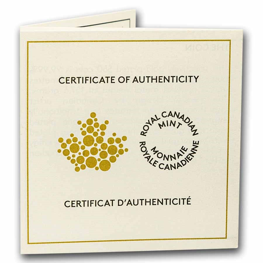 Canada Maple Leaves in Motion 2026 Silver 5 oz (ounce) coin