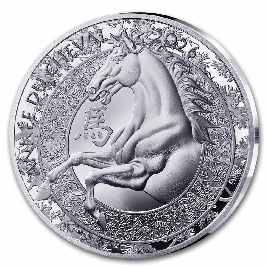 France Lunar Horse Silver 22 gram coin - ABConcept Gold Store AE