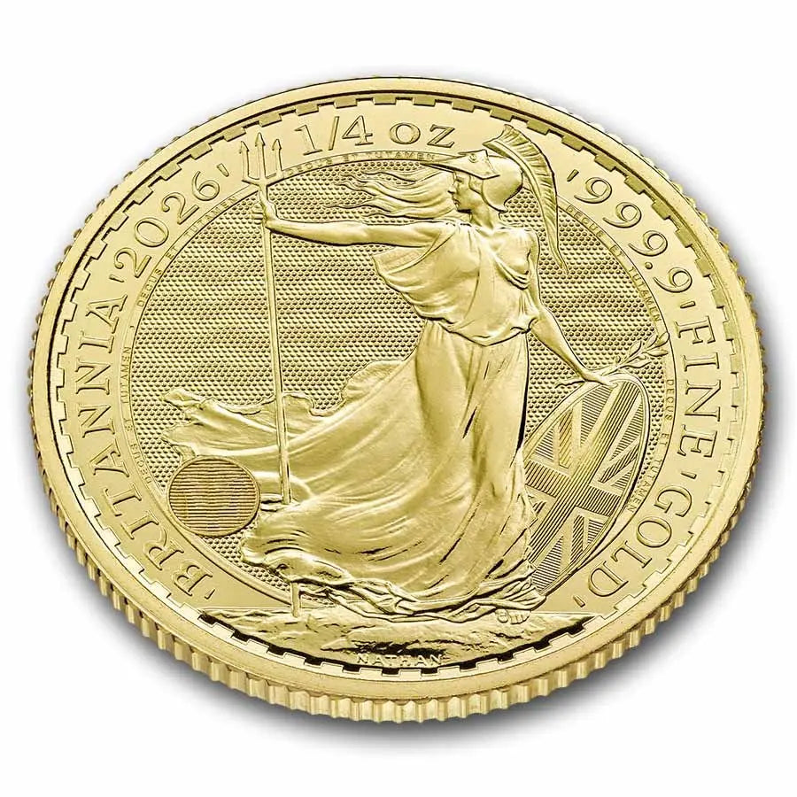 Great Britain Britannia Gold 1/4 oz (ounce) coin The Royal Mint