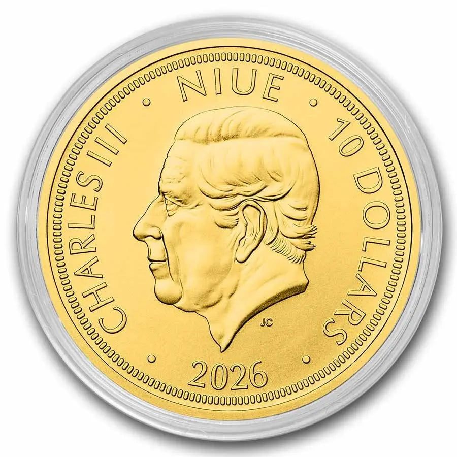 Czech Lion 2026 Gold 1/4 oz (ounce) coin The Czech Mint
