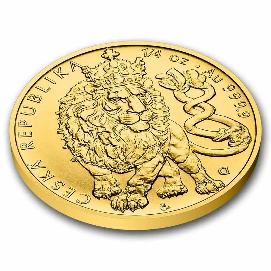 Czech Lion 2026 Gold 1/4 oz (ounce) coin The Czech Mint