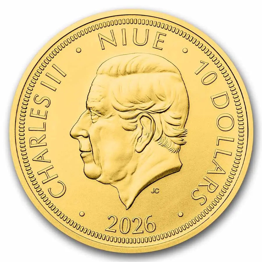 Czech Lion 2026 Gold 1/4 oz (ounce) coin The Czech Mint