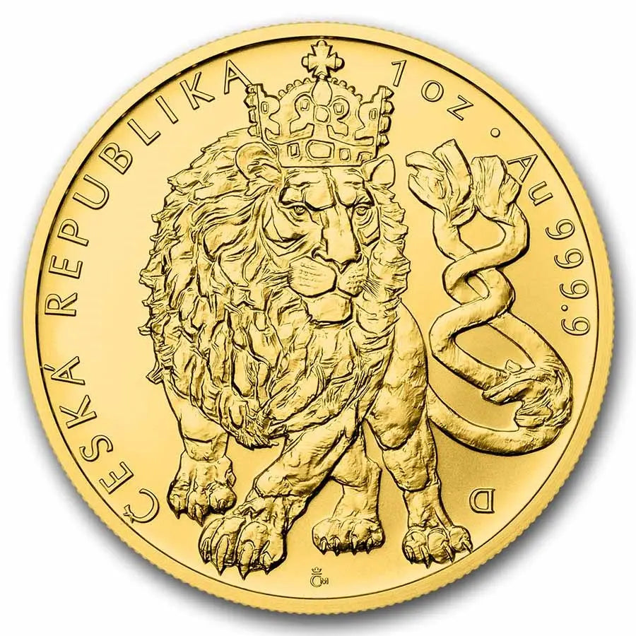 Czech Lion 2026 Gold 1 oz (ounce) coin The Czech Mint