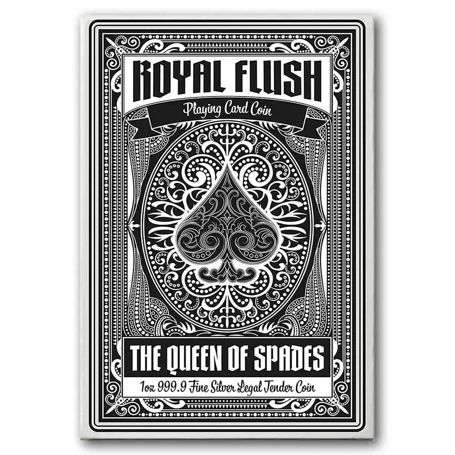 PAMP Suisse Queen of Spades Silver 1 oz (ounce) Bar PAMP Suisse