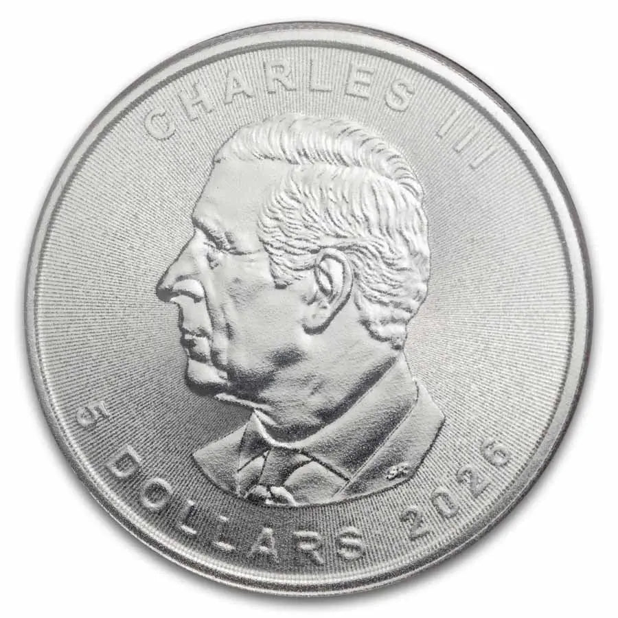 Canada Maple Leaf Lunar Horse Silver 1 oz (ounce) The Royal Canadian Mint