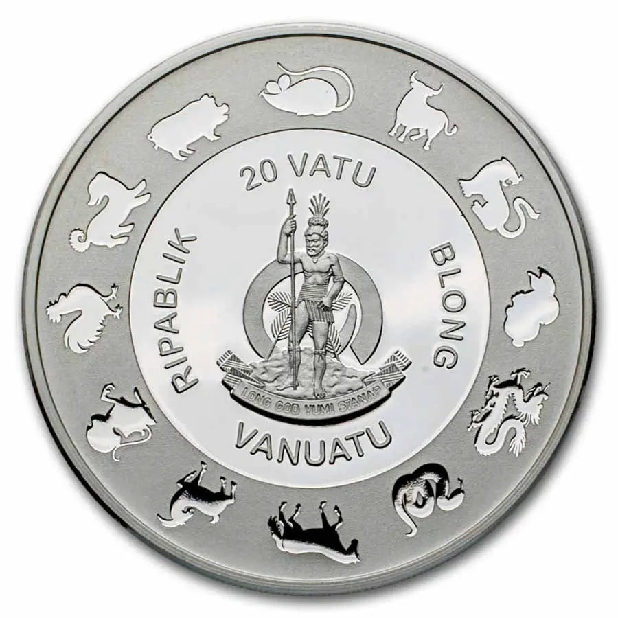 Vanuatu Lunar Horse Silver 1 oz (ounce) coin MDM Mint