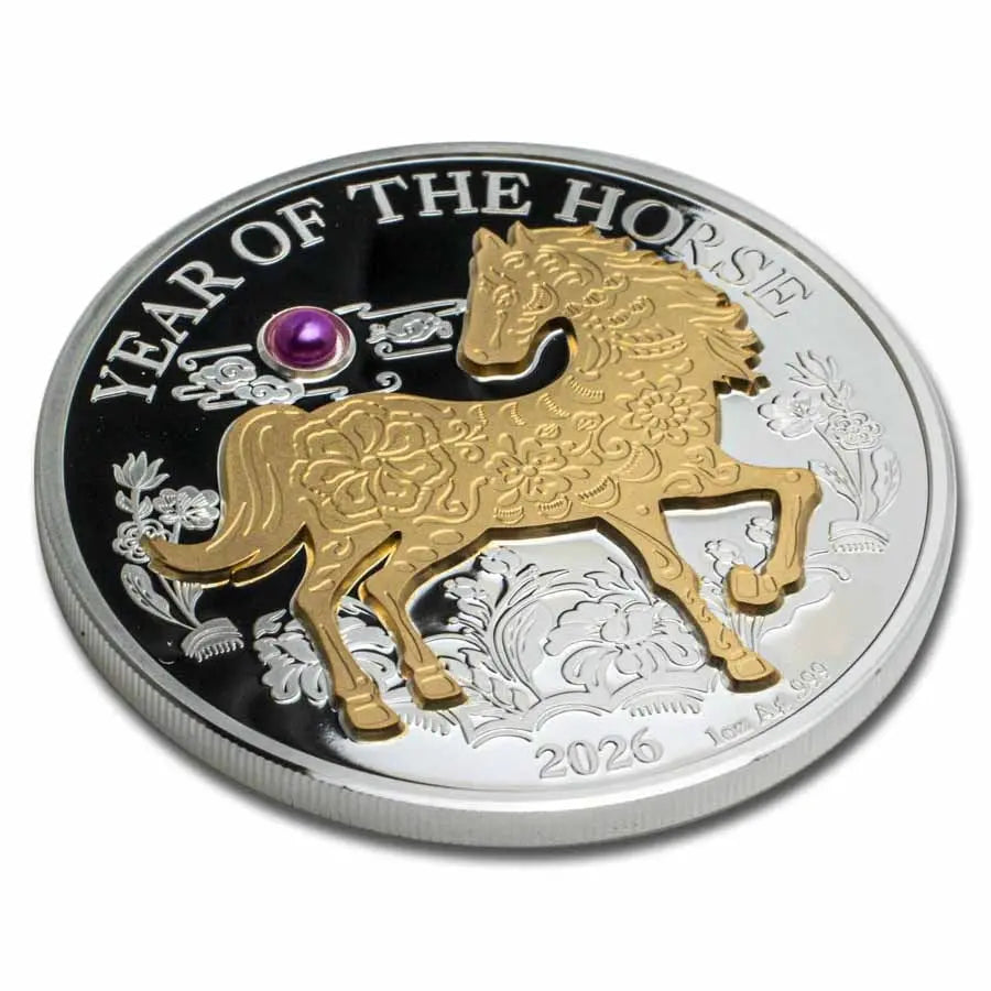 Vanuatu Lunar Horse Silver 1 oz (ounce) coin MDM Mint