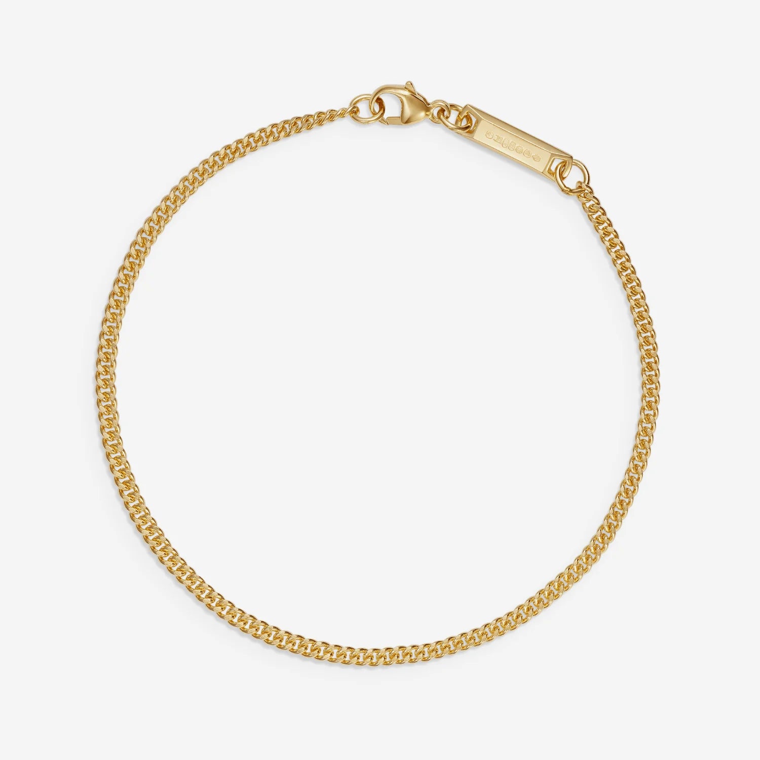 886 Fine Curb Chain Bracelet in 18ct Yellow Gold