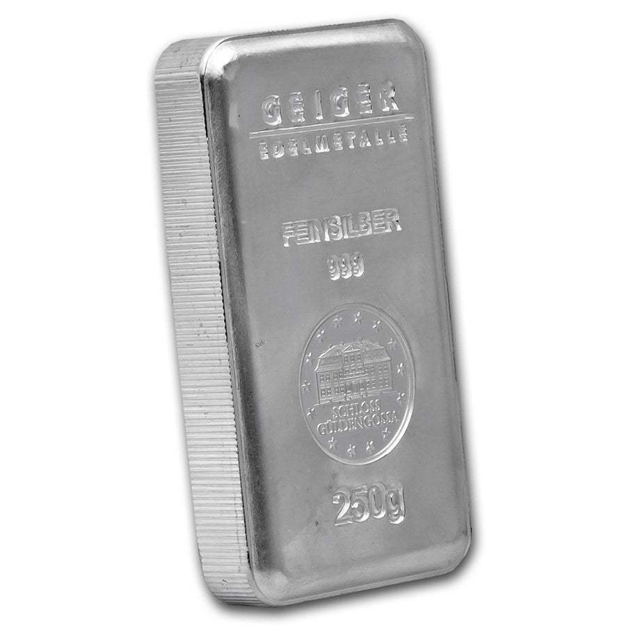 Geiger Edelmetalle Silver 250 gram Bar